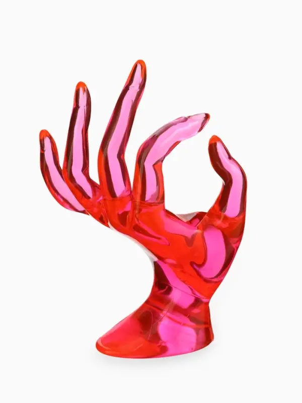 Подставка для украшений &laquo;QF. Рука&raquo;, 10.5&times;8&times;16 см, розовая