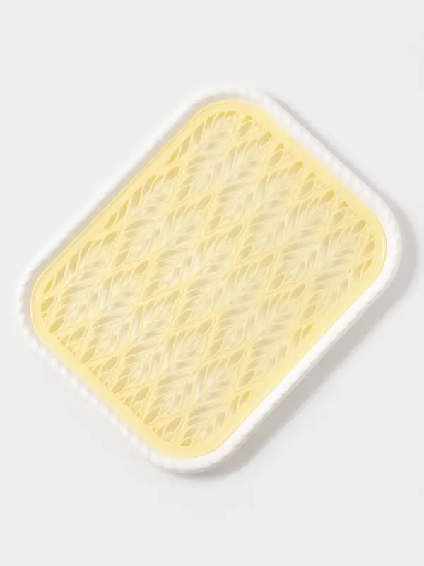 Поднос с вкладышем для сушки посуды Альт-Пласт &laquo;Колос&raquo;, пластик, 45.5&times;36 см, МИКС