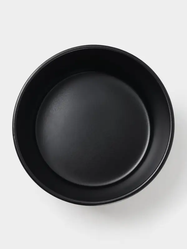 Салатник  Доляна 14,5х7 см "Гранит" черный матовый