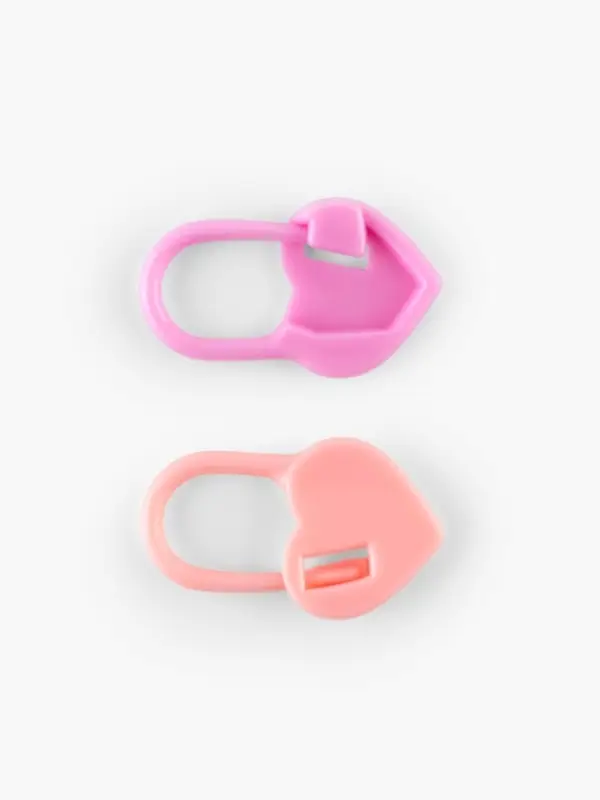 Набор маркеров для петель &laquo;Сердце&raquo;, 2 см, 20 шт., розовый