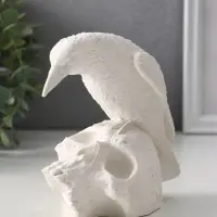 Фигурка гипс &laquo;Ворон на черепе&raquo;, 12&times;12&times;8 см