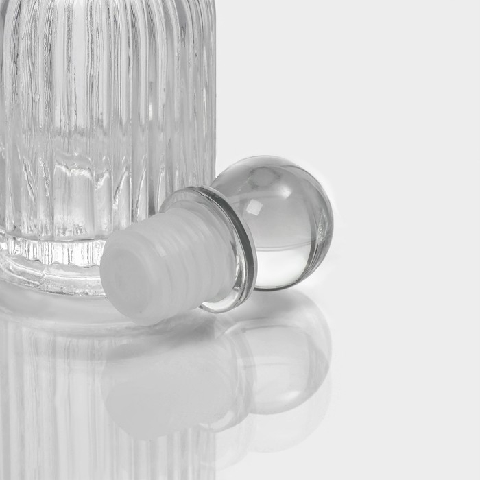 Банка для хранения сыпучих продуктов Доляна &laquo;Афина&raquo;, 40 мл, 4,2&times;10 см, стекло