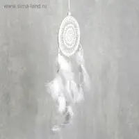 Ловец снов "Белоснежное кружево" 30х11 см