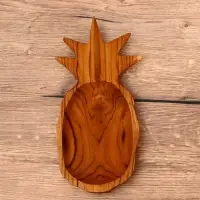 Блюдо «Ананас», 26×14×4.5 см, тиковое дерево