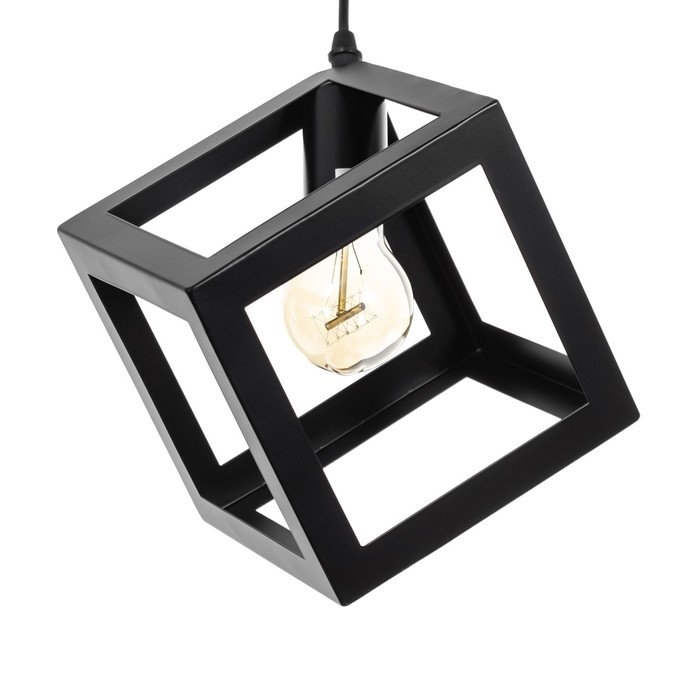 Светильник-каскад Светильник-каскад "Квадрат" 6хЕ27 40Вт черный 52х52х230 см