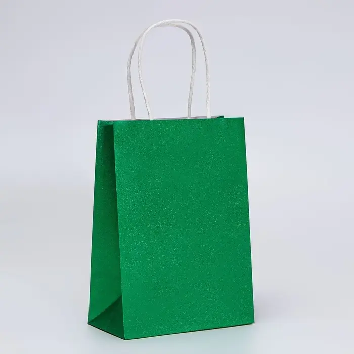 Пакет подарочный бумажный с глиттером лазурный, 15×8×21 см Пакет подарочный бумажный с глиттером лазурный, 15×8×21 см