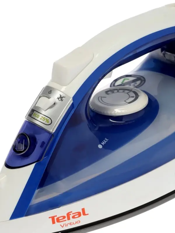 Утюг TEFAL Virtuo FV1711E0, 1800Вт, 200мл, 20г/мин, 1.9м, отпариватель,нержавеющая сталь