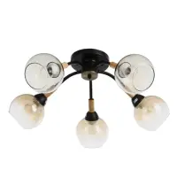 Люстра потолочная BayerLux &laquo;Гундер&raquo;, 5хЕ27, 40 Вт, черный, 57&times;57&times;25 см