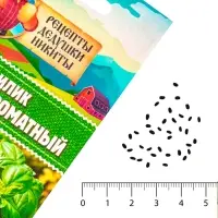 Семена Базилик &laquo;Зелёный ароматный&raquo;, 0.1 г, среднеранний, &laquo;Рецепты дедушки Никиты&raquo;