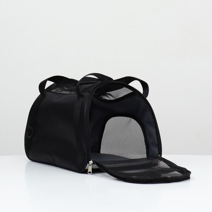 Сумка-переноска сетчатая, 43 х 21 х 30 см, чёрная Сумка-переноска сетчатая, 43 х 21 х 30 см, чёрная