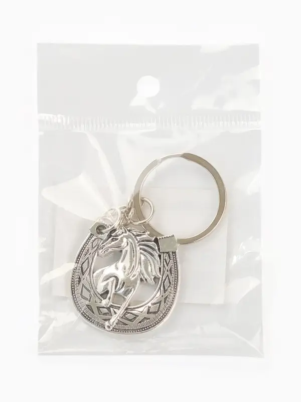 Брелок новогодний «Подкова», сер, 3 х 8 см