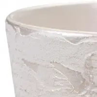 Горшок цветочный с поддоном 4,75 л, d22/h20 см белый керамика, "Венера" (М)