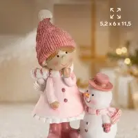 Фигурка &laquo;Девочка со снеговиком&raquo;, 5.2&times;6&times;11.5 см