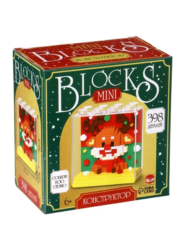 UNICON Конструктор "Mini Blocks", 398 деталей, олененок