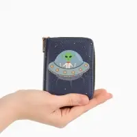 Кошелек дет 07-01-01 Июнь2540 космос, 8,52,510,5 см, 2 отд+отд/молн, д/карт, синий