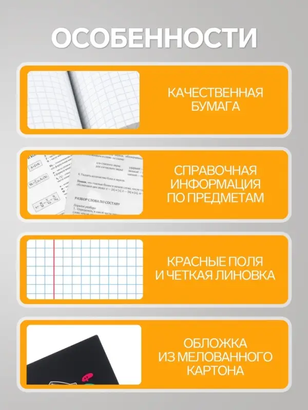 Предметная тетрадь по биологии Hatber &laquo;Приключения кота Пирожка&raquo;, 48 листов, в клетку, со справочным материалом, обложка из мелованной бумаги