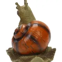 Садовая фигура из полистоуна &laquo;Улитка оранжевая&raquo; 18&times;12&times;13 см