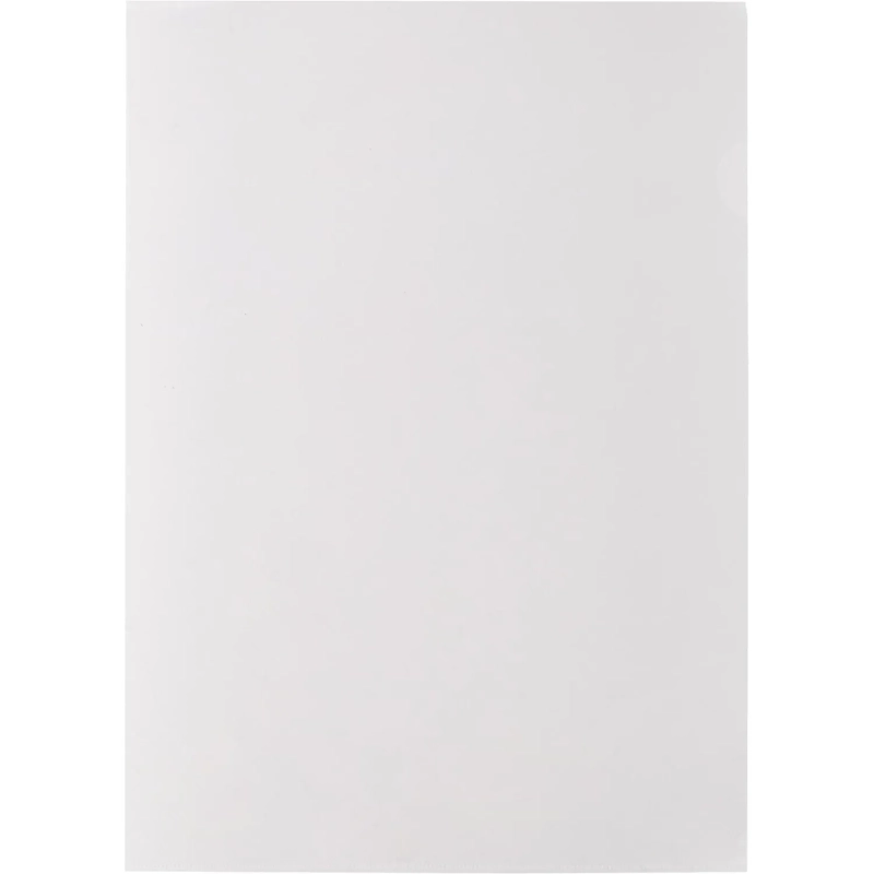 Папка уголок ПУ-001-ПП 120мкр жест.пластик А4 прозр 20 шт/уп