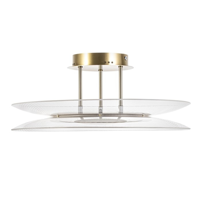 Люстра Люстра "Синтия" LED 48Вт 3000-6000К золото 50х50х20см