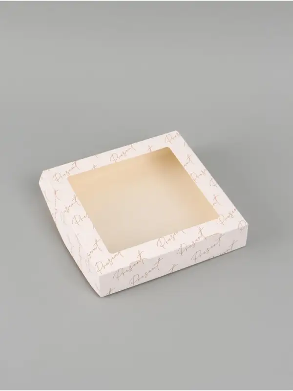 Коробка подарочная складная &laquo;Для тебя&raquo;, 20&times;20&times;4 см, с окном