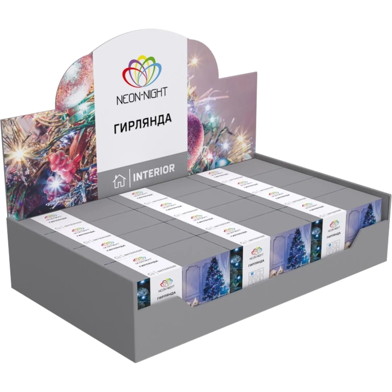 Гирлянда светодиодная Твинкл Лайт 6 метров, прозрач ПВХ, Белый 303-175