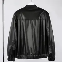 Бомбер из искусственной кожи Univer, черный, размер XL/XXL