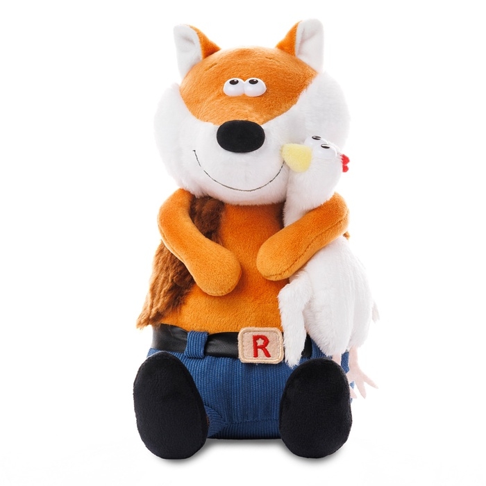Мягкая игрушка  Мягкая игрушка "Ловкий Лис и Курица", 24 см MT-MRT-D04202307-24