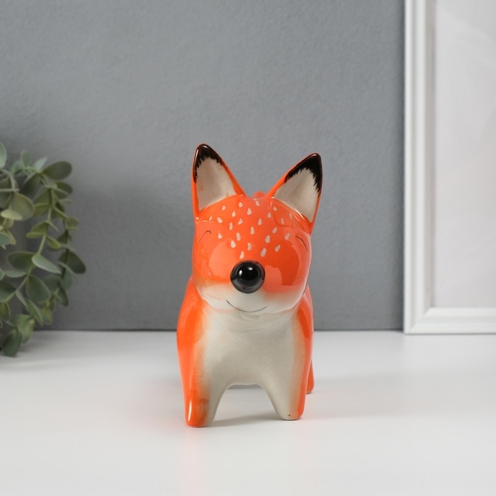 Копилка керамика  Копилка керамика "Рыжая лисичка" 26,5х7,7х14,9 см