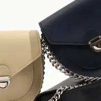 Сумка женская мессенджер TEXTURA на клапане, 17&times;10&times;18 см, синяя