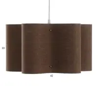 Светильник подвесной BayerLux &laquo;Лаура&raquo;, Е27 15 Вт, шоколадный, 52&times;52&times;26-126 см