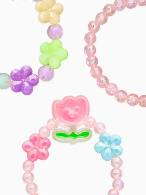 Браслет детский набор 3 шт. "Выбражулька" тюльпан, цвет МИКС