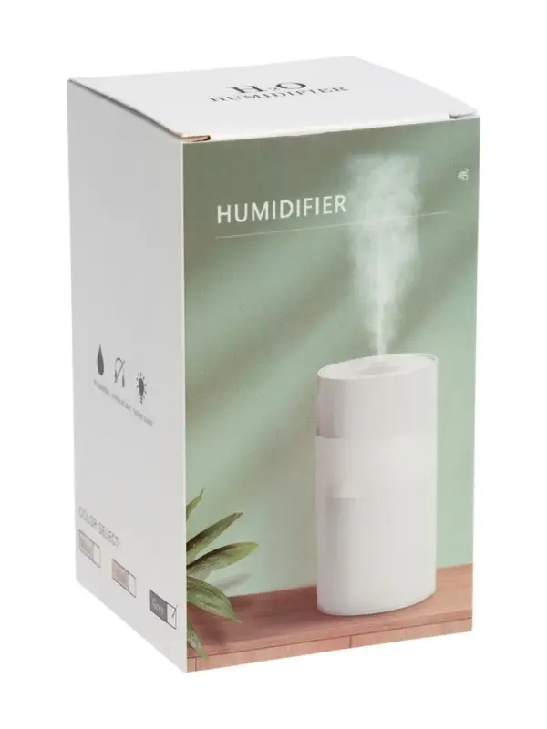 Увлажнитель воздуха Luazon HM-1, ультразвуковой, 260 мл, 2 Вт, портативный, серый