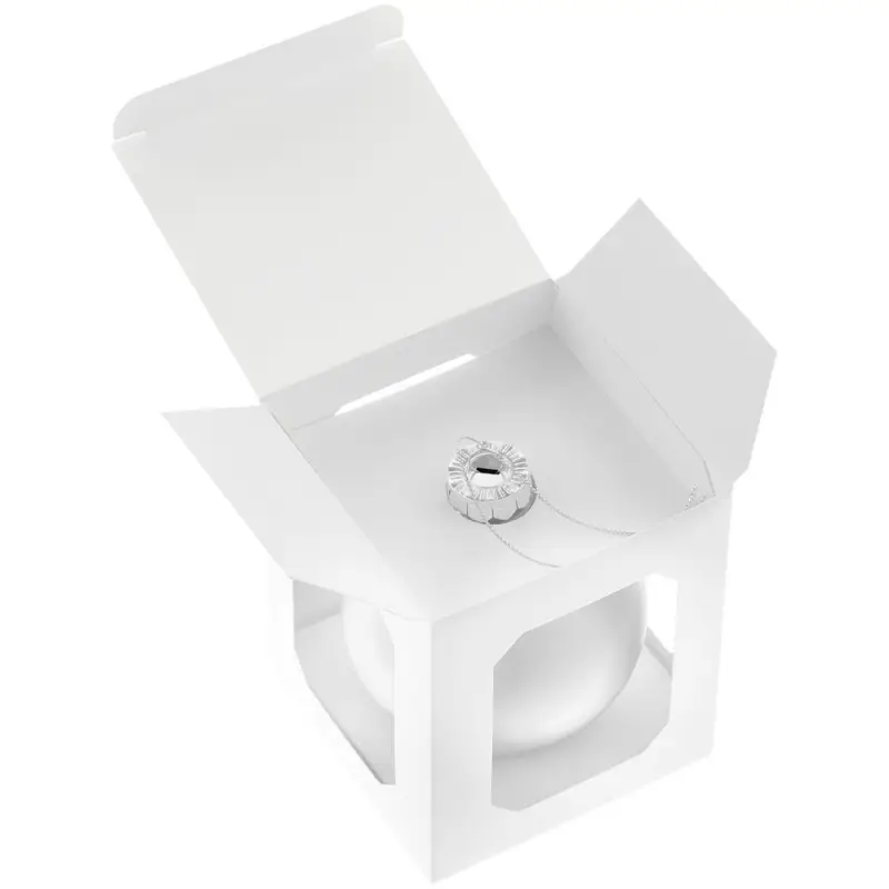 Елочный шар Finery Matt, 10 см, матовый белый Елочный шар Finery Matt, 10 см, матовый белый