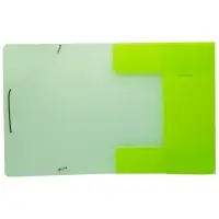 Папка на резинке А4, 500 мкм, Calligrata Neon, корешок 30 мм, неоновая, салатовая