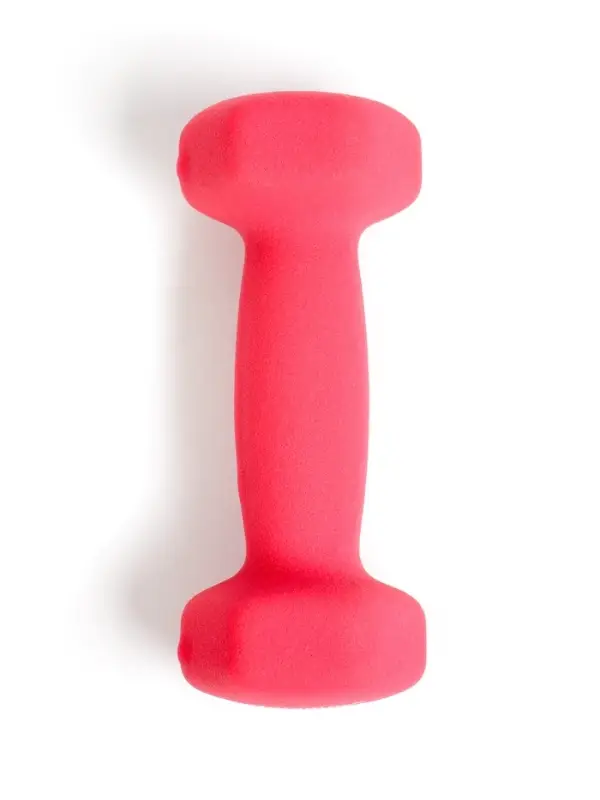 Гантель неопреновая ONLYTOP, 1 кг, цвет фуксия