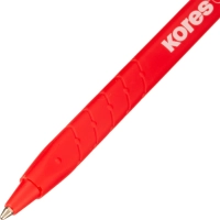 Ручка шариковая неавтомат. Kores Kor-M, красная, 37034
