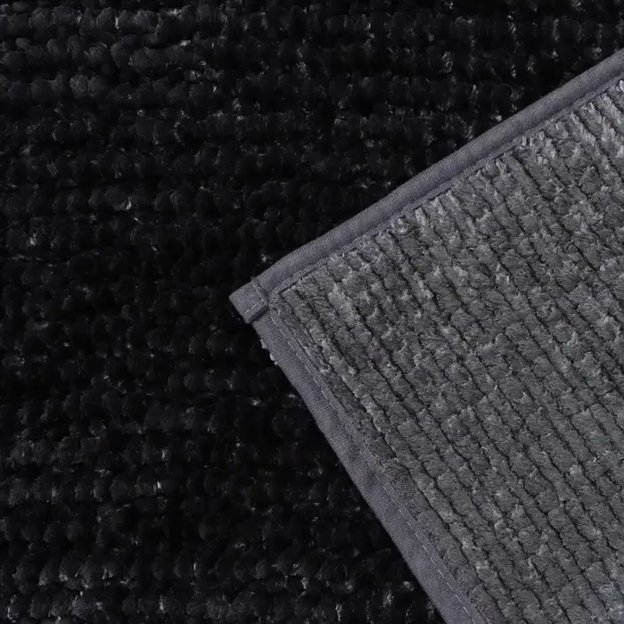 Коврик для дома LaDо́m, букли, плотность 1400 г, 50&times;80 см, велюровый, графитовый