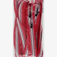 Молния &laquo;Спираль&raquo;, №5, разъёмная, замок автомат, 80 см, красная, белая, чёрная