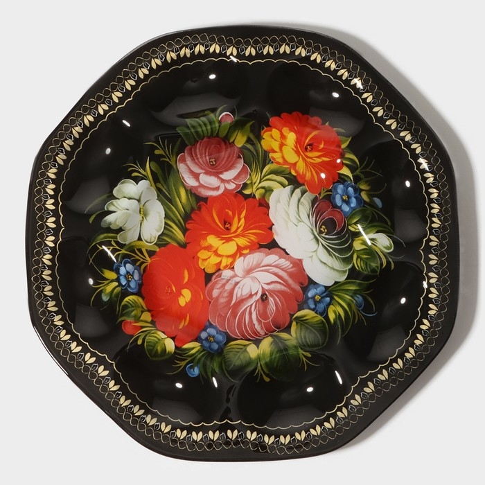 Подставка стеклянная для яиц Доляна «Народные мотивы», 8 ячеек, 21,5×21,5 см Подставка стеклянная для яиц Доляна «Народные мотивы», 8 ячеек, 21,5×21,5 см