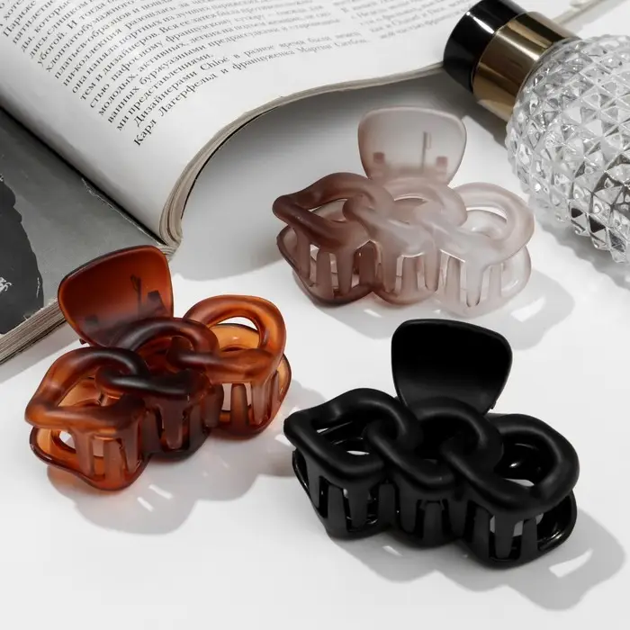 Крабик для волос «Матовый», звенья, 6.5 см, МИКС Крабик для волос «Матовый», звенья, 6.5 см, МИКС