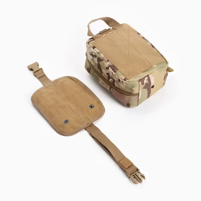Аптечка тактическая-подсумок, отрывная, камуфляж мультикам, 15&times;20 см, бежевая