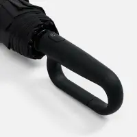 Зонт складной Skymate с УФ-защитой и ручкой-карабином, черный