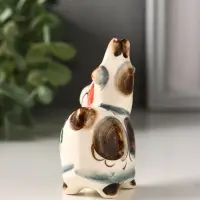 Фигурка фарфор &laquo;Маруся козочка&raquo;, 8.5 см, гжель цветная, МИКС