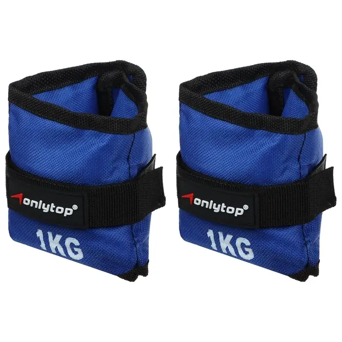 Утяжелители ONLYTOP, 2 шт. &times; 1 кг, цвет синий
