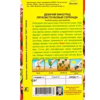 Семена цветов Девичий виноград Серенада Мн, Ц/П,10 шт. Семена цветов Девичий виноград Серенада Мн, Ц/П,10 шт.