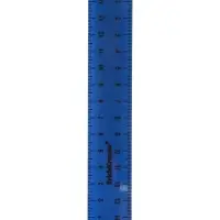 Линейка 15 см ErichKrause Classic, синяя, флоупак