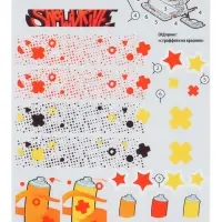 Снегокат &laquo;Ника-джамп&raquo; с граффити, красный, СНД1/GR Nika Kids