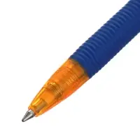 Ручка шариковая автоматическая ErichKrause R-301 Matic&Grip Amber, узел 0.7 мм, чернила синие, резиновый держатель, длина линии письма 2000 метров