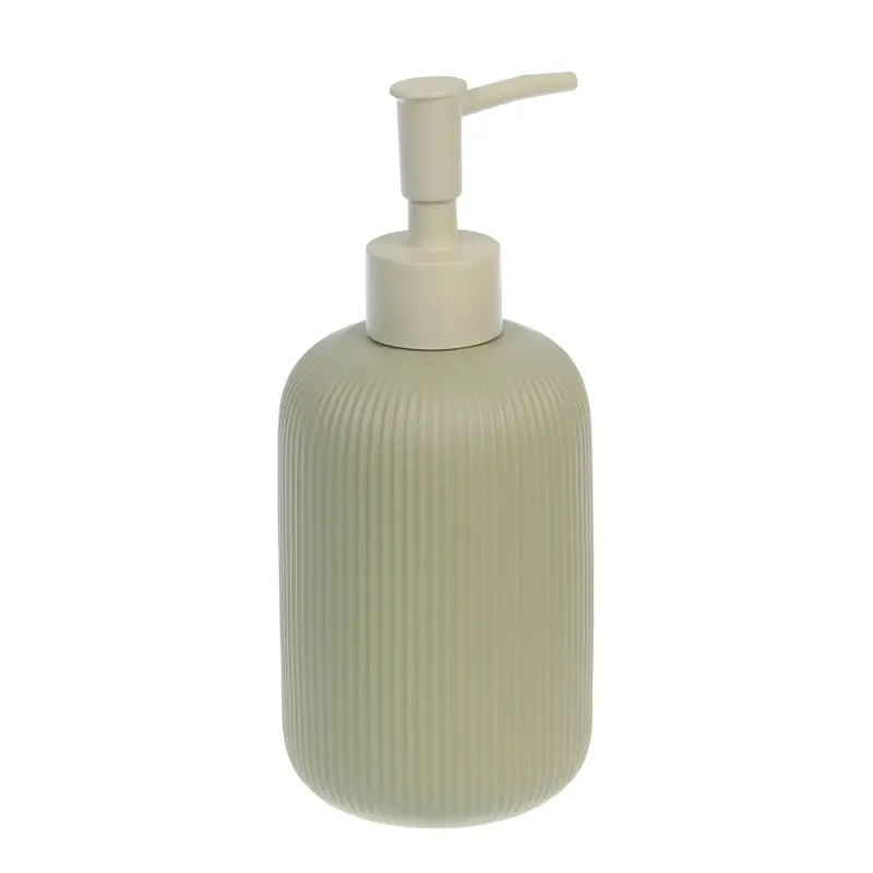 Диспенсер для жидкого мыла тм VETTA Монтана, 300мл, доломит, оливковый, 7,5х7,5х17,5см