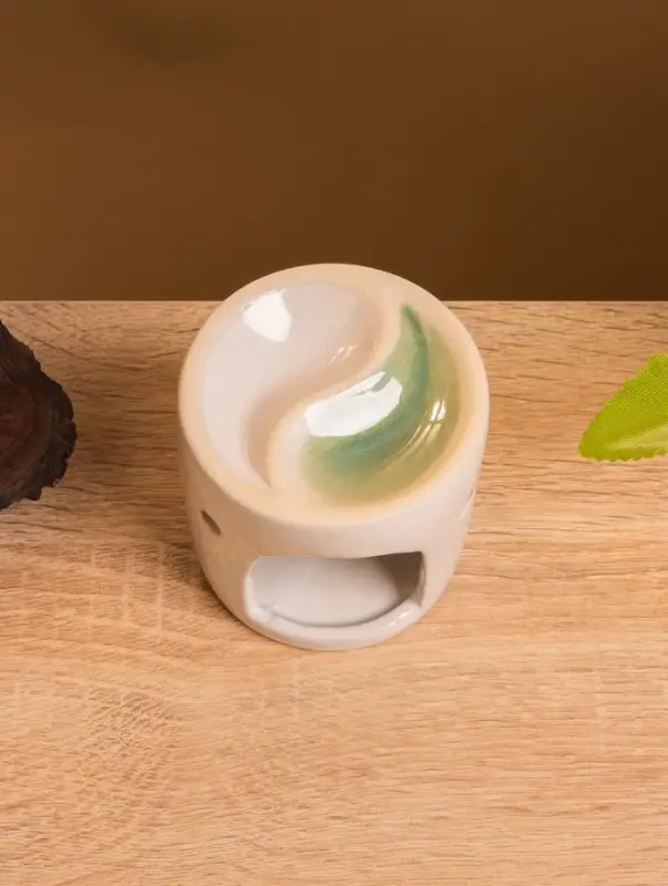 Аромалампа керамика, цв. молочный, 6,5х6,5х7 см